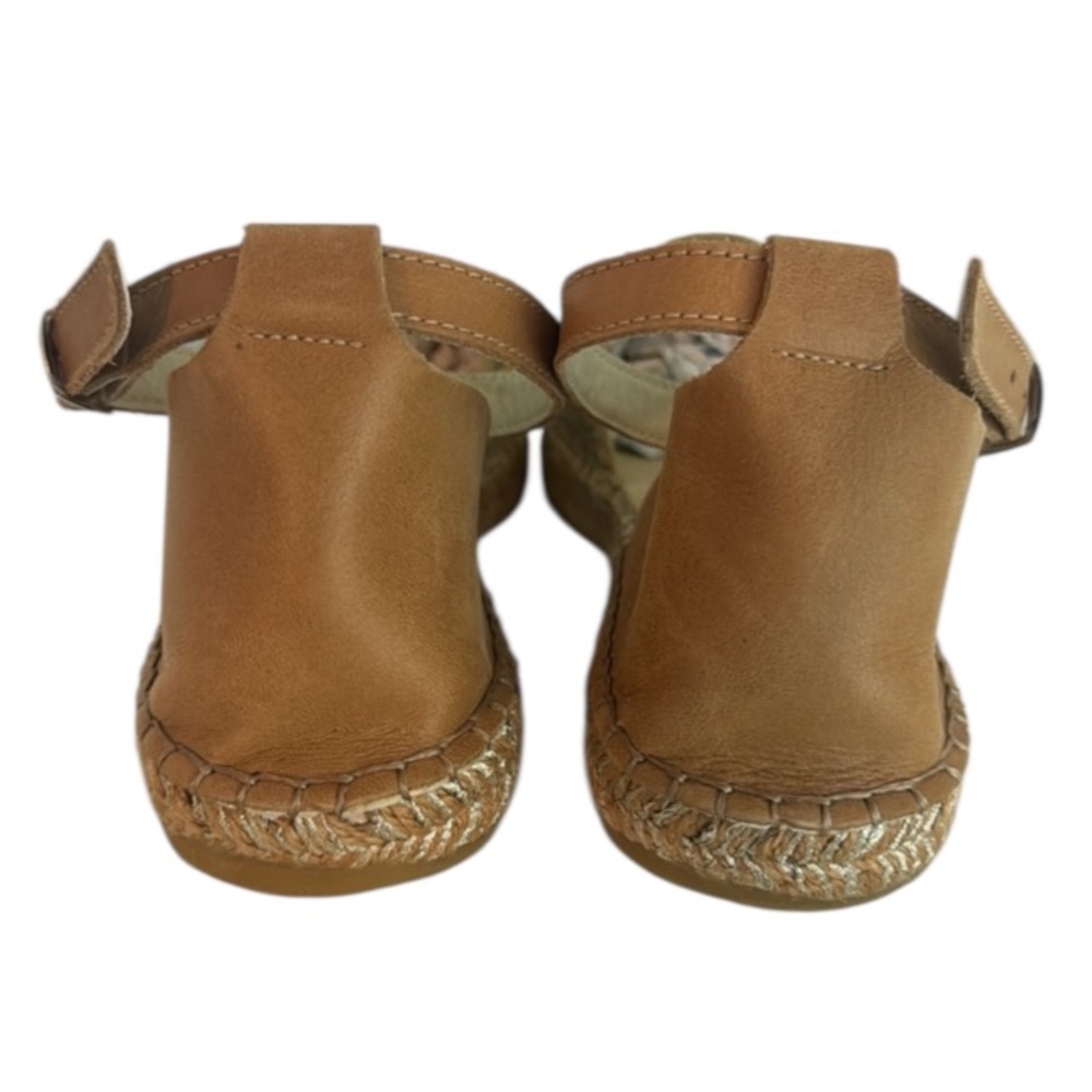 New authentic Andre Assous designer leather espadrilles sandals sz 9 display - Picture 5 of 12